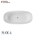 Cheap Price Freestanding Mobile Bathtubs White Acrylic Small Freestanding Bathroom Tub Free-Standing Bathtub